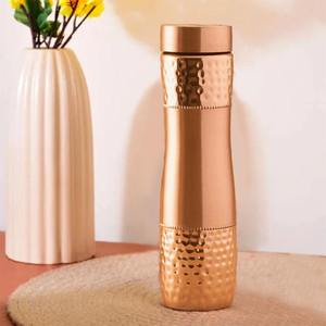 Matte Finish Copper <b>Bottle</b> Minimalist Drinkware Modern Hydration <b>Flask</b> Sleek Beverage Container Office Travel Premium - Product Image 4