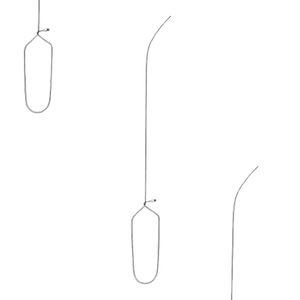 เครื่องมือสอดใส่สายสวนตา แบบโค้ง ขนาด 2 มม. x 420 มม. ใช้ด้วยมือ ทำจากสแตนเลส ใช้ซ้ำได้ ได้รับการรับรองมาตรฐาน CE สำหรับการผ่าตัดทั่วไป - Product Image 1