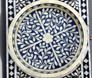 Plateau Feng Shui de Luxe Fait Main Écologique avec Incrustations en Os – Design Décoratif Élégant, Qualité Supérieure pour la Maison et la Cuisine (Idéal pour Servir) - Product Image 5