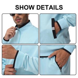 2025 Original Logo Cotton Tech Fleece hombres chándal 2 uds Material grueso hombres sudadera y pantalones de chándal para otoño transpirable - Product Image 4