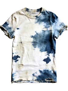 Ripped Stonewashed Distressed Breathable 100% Cotton Plus Size Shirt Loose Fit Oversized Baggy Drop Shoulder O Neck Casual - Product Image 6
