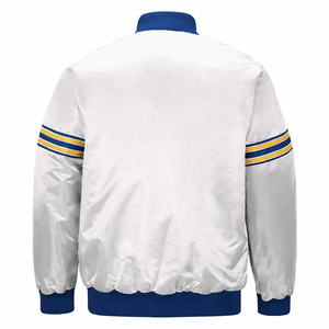 Satén Varsity Jacket 100% Poliéster Personalizado Equipo Deportes y Club Nombre logo Béisbol Letterman University Varsity Jacket - Product Image 3