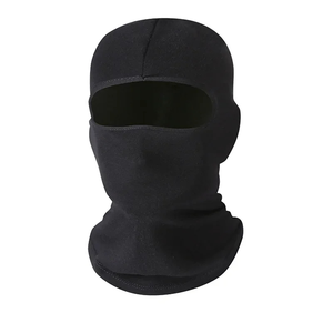 Masque facial balaclava unisexe noir, couvrant entièrement le visage, protection hivernale en plein air, 100% polyester, taille adulte - Product Image 1