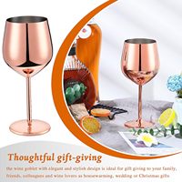 Verres à vin en acier inoxydable SKI de qualité supérieure, flûtes à pied long, style classique, 300 ml, cadeaux promotionnels