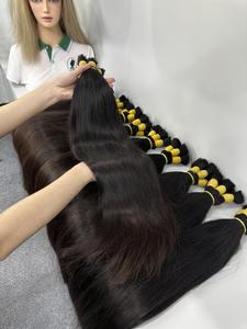 Cheveux humains en vrac super doublement étirés vietnamiens | Couleur noire naturelle | Doux durables et sans enchevêtrement | Fourniture directe du fabricant - Product Image 3