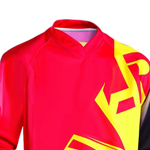 Pantalon de course moto pour homme jaune et rouge, impression par sublimation, séchage rapide, toutes saisons - Product Image 2