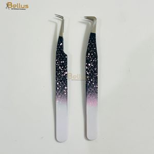 แหนบต่อขนตา Diamond Grip 90 องศา สำหรับมืออาชีพ ทำจากสแตนเลส แข็งแรง ทนทาน เคลือบสีดำ สำหรับร้านเสริมสวย - Product Image 2