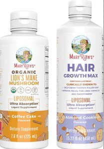 Complément Capillaire Bio Premium Mary Ruth Anti-Pelliculaire Croissance Épaississement Liquide Formule Biotine Réparatrice pour Cheveux - Product Image 3