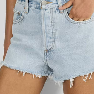 Shorts de Mezclilla para Mujer, Diseño Casual y Moderno, Tacto Suave, Precio Económico para Pedidos al por Mayor, Servicio OEM, Mezcla de Algodón Elástico - Product Image 4