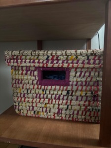 Rectangular seagrass <b>basket</b> with stitching Handmade <b>Storage</b> <b>Basket</b> Wholesale eco-friendly Made Viet Nam - Product Image 6