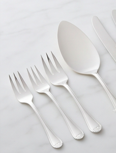 Ensemble de spatules à gâteau en acier inoxydable, 2 pièces, avec fourchette et spatule, pour servir des desserts et pour les mariages - Product Image 3