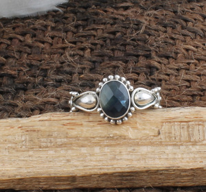 925 Sterling <b>Silver</b> Bezel Setting Turquoise Brilliant Cut Handmade Classic <b>Boho</b> Dainty Solitaire <b>Ring</b> Certified Jaipur Unisex - Product Image 4