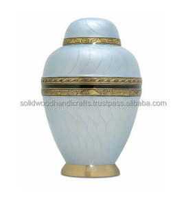 Urnas decorativas de latón para adultos, urnas hechas a mano para urnas funerarias masculinas y femeninas, urnas funerarias de alta calidad - Product Image 4