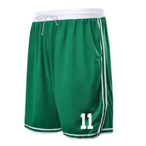 Shorts de basketball personnalisés avec logo imprimé sur le devant, entraînement sportif, séchage rapide, 100% polyester, taille élastique, vêtements de sport pour hommes pour les équipes - Product Image 2