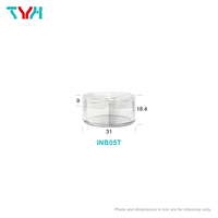 Pot en plastique transparent SAN de 5 ml, écologique, recyclable, pour poudre libre, lotion, soin de la peau, paillettes, mini pot d'échantillon