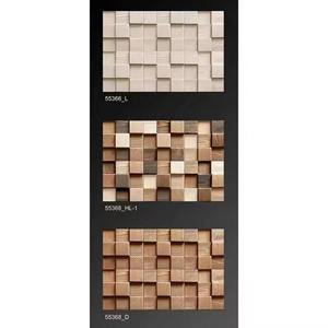 Azulejos de cerámica para pared de 30x45 cm, color marrón, 300x450 mm, diseño de madera, decoración 3D, azulejos de cerámica rotos en oferta. - Product Image 2