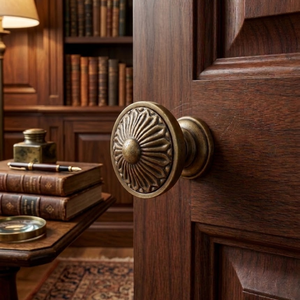 Heavy Duty Solid Brass <b>Door</b> <b>Knob</b> Antique Finish | Classic Vintage Main <b>Door</b> Handle | Premium Entrance Hardware for Home Decor - Product Image 4