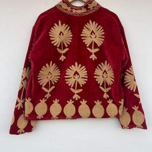 Chaqueta de Algodón para Mujer, Talla Grande, Acolchada, Impermeable, Reversible, Ecológica, de Secado Rápido, Transpirable, con Bordado a Mano, Estilo Suzani | - Product Image 3