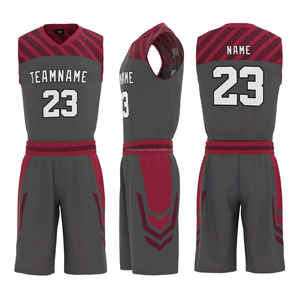 Uniformes de Baloncesto Sublimados Personalizados de Alta Calidad para Hombres/Adultos, Tela 100% Poliéster, Transpirable, que Absorbe la Humedad, Tallas Grandes - Product Image 3