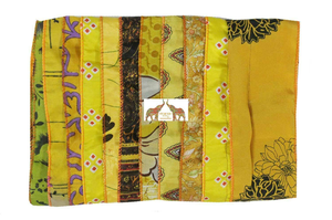 Indian Vintage Silk Sari Handmade Scarf Stole Patchwork <b>Wrap</b> Boho <b>Shawl</b> Recycled Textile Gift Festival Wear Collections Handmade - Product Image 6