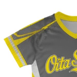 Maillot de lacrosse unisexe gris et jaune sublimé, léger, en polyester, pour le sport, les matchs d'équipe et les tenues de performance - Product Image 5