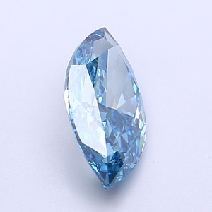 Diamant de laboratoire modifié de 1,51 carat, bleu vif fantaisie, taille marquise, certifié IGI, VS1, excellente qualité de polissage, pierre synthétique CVD pour bijoux sur mesure - Product Image 4