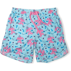 Shorts Deportivos Rojos para Hombre con Cintura Elástica, Diseño de Hockey, Salsa Picante, 100% Poliéster Transpirable, para Otoño y Natación - Product Image 4