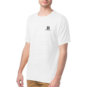 เสื้อยืดลำลองผู้ชายคุณภาพพรีเมียม ผ้าฝ้าย/โพลีเอสเตอร์ ระบายอากาศได้ดี รับผลิตแบบ OEM ODM ปรับแต่งได้ตามต้องการ สีพื้น - Product Image 4