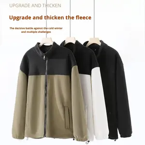 Veste personnalisée pour homme OEM, veste en polaire imperméable unisexe pour homme, pour la randonnée et le trekking en plein air avec un design coupe-vent chaud OEN - Product Image 3