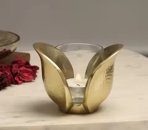Decorative Metal Tealight Holder Diwali Decor Stylish Candle <b>Stand</b> for Home Temple Festive Decoration - Product Image 5