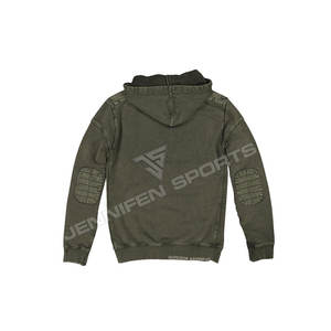 Sweat-shirts pour hommes de haute qualité, style streetwear, effet délavé à l'acide, brodés, surdimensionnés, logo personnalisé, 100% coton molletonné - Product Image 2