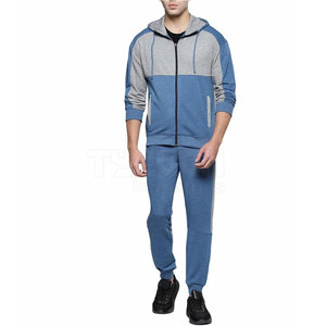 Made In Pakistan High Quality Custom Logo Men Tracksuit Wholesale Cheap Price Full <b>Zip</b> <b>Hooded</b> Side Pocket Men Tracksuits - Product Image 1