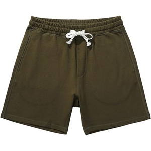 Shorts de sport décontractés pour hommes imprimés sur mesure, 100 % coton, séchage rapide, taille élastique, logo personnalisé - Product Image 1