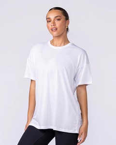 เสื้อยืดคอกลมสีทึบแขนสั้นลำลองสวมใส่สบายในชีวิตประจำวันผ้าฝ้าย100% แห้งเร็วระบายอากาศเป็นมิตรกับสิ่งแวดล้อม - Product Image 2