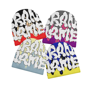 Gorro de Invierno 2026 con Pedrería Brillante, Gorro de Punto con Letras para Hombre y Mujer, Gorro Divertido con Orejas Largas de Conejo, Gorro Esponjoso - Product Image 2