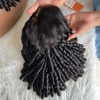 Perruque de Cheveux Vierges Vietnamiens avec Base en Soie, Perruques Courtes Pixie à Boucles Naturelles en Cheveux Humains, Full Lace Frontal avec Base en Soie Supérieure