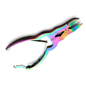 Coupe-ongles robustes arc-en-ciel de 6 pouces, professionnel, double action, en acier inoxydable, pour podologie, salon et usage domestique - Product Image 3