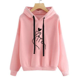 Women <b>Pink</b> Colour DTF Hoodie – Premium Soft Pullover <b>Sweatshirt</b> for Girls Unisex Print Streetwear Trendy Hooded Top Wear - Product Image 4