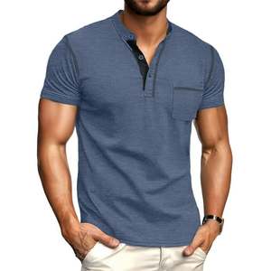 T-shirt en coton lourd de qualité supérieure, col rond, manches courtes, coupe ample, doux, respirant, pour homme - Product Image 6