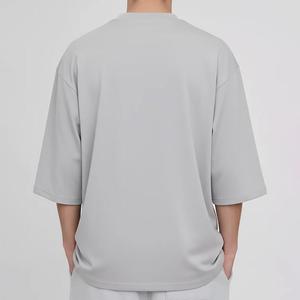 Custom Designed Logo Men T-<b>Shirts</b> Drop Shoulder Short Sleeve Letter Pattern <b>100</b>% <b>Polyester</b> High Quality - Product Image 2