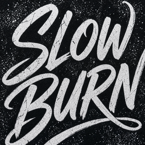 T-shirt noir à manches courtes et col rond pour homme, imprimé lettres « Back Slow Burn », style streetwear - Product Image 3