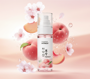 เซรั่มมิสต์บำรุงผิวหน้า SAEMINA Wonju Chiaksan Peach ผสมไนอะซินาไมด์ ช่วยเติมความชุ่มชื้น ผิวเปล่งประกาย ปกป้องผิว 80 มล. - Product Image 1