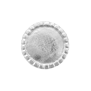 Dessous de verre en aluminium de forme ronde finie en argent pour la maison, la table à manger, les tasses en verre et les sous-verres de service pour la cuisine - Product Image 2