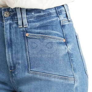Pantalones Vaqueros de Pierna Ancha para Mujer, Diseño Moderno, Precio Razonable, Corte Ajustado, Cómodos y Transpirables, Pantalones Vaqueros Casuales para Mujer - Product Image 5