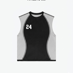 100% cotton T-shirt for men loose fit printed Men 240 GSM Premium Cotton Sleeveless T Shirt Vintage King Graphic DTG Print - Product Image 2
