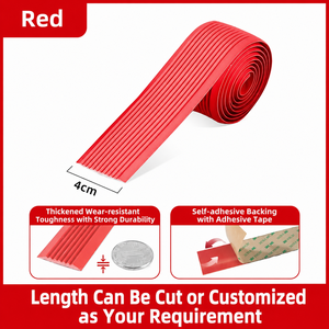 Protector <span class=keywords><strong>de</strong></span> Escalones <span class=keywords><strong>de</strong></span> Goma Antideslizante, Autoadhesivo, con Diseño Acanalado, para <span class=keywords><strong>Escaleras</strong></span> Interiores, Colorido y Flexible - Product Image 5