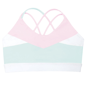 Sujetadores deportivos ligeros y transpirables de spandex para mujer, de alta calidad, a la moda, personalizables frontalmente, con alto soporte. - Product Image 4