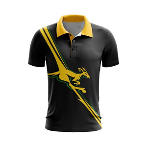 Men's Short Sleeve Color Blocked Sublimation <b>Polo</b> Shirt Knitted Sporty Style Black <b>Orange</b> Striped Design Button Front Quick Dry - Product Image 5