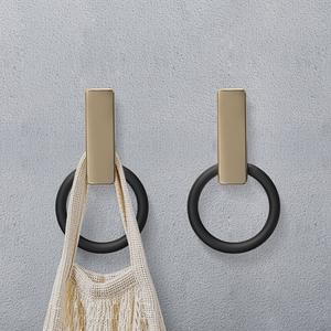 Porte-serviettes mural en métal haute résistance à double crochet, résistant à la rouille - Product Image 5