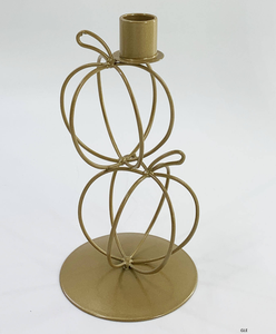 Aluminium Metal Antique <b>Brass</b> Taper Candle <b>Holder</b> <b>Candlestick</b> for Wedding Party Home Decor - Product Image 6